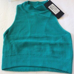 Marciano CROP TOP IMOGEN SEAMLESS SIZE M/L Turquoi